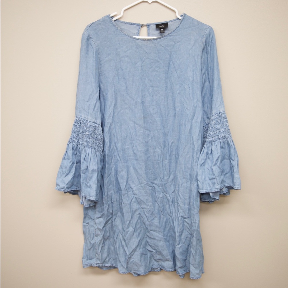 Denim(ish?) midi dress